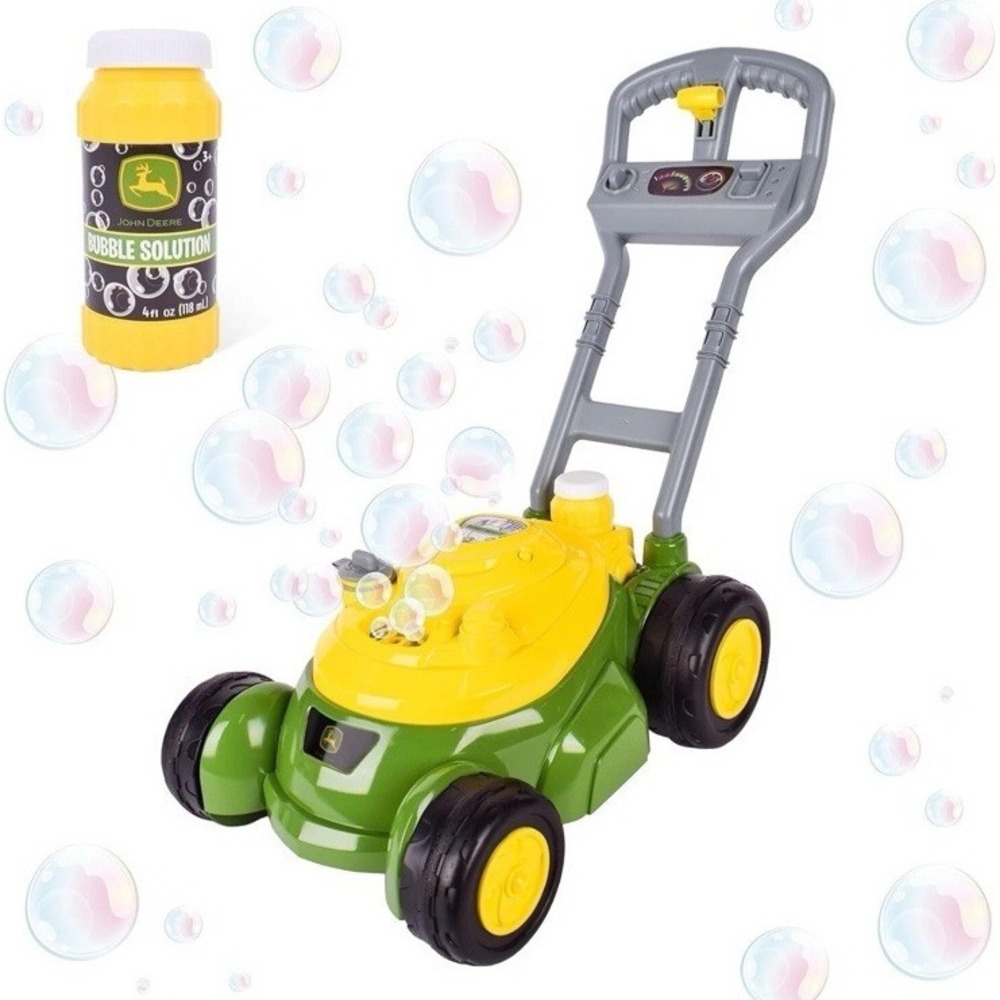 John Deere Bubble Lawn Mower for Toddlers, Bubble Blowing Machines, In & Outdoor
